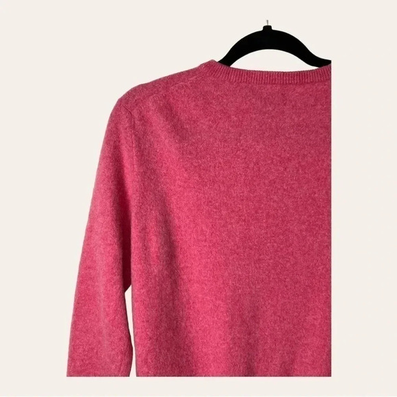 0239W. CASHMERE CLUB ROOM 100% CASHMERE SWEATER BUBBLE GUM‎ PINK IN COLOR - Picture 8 of 11